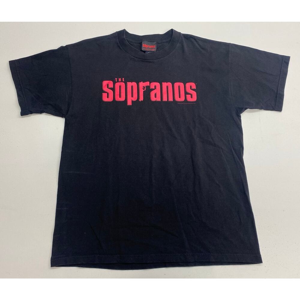 VTG Y2K 2000 The Sopranos HBO U.S. T's 707 tv show promo graphic t-shirt XL